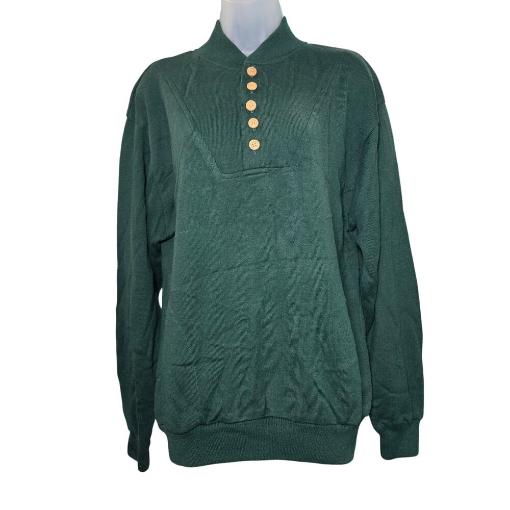 Vtg Appalachian Trail Sz LG Sweater Pockets Hiking Camping Utility Cozy Winter